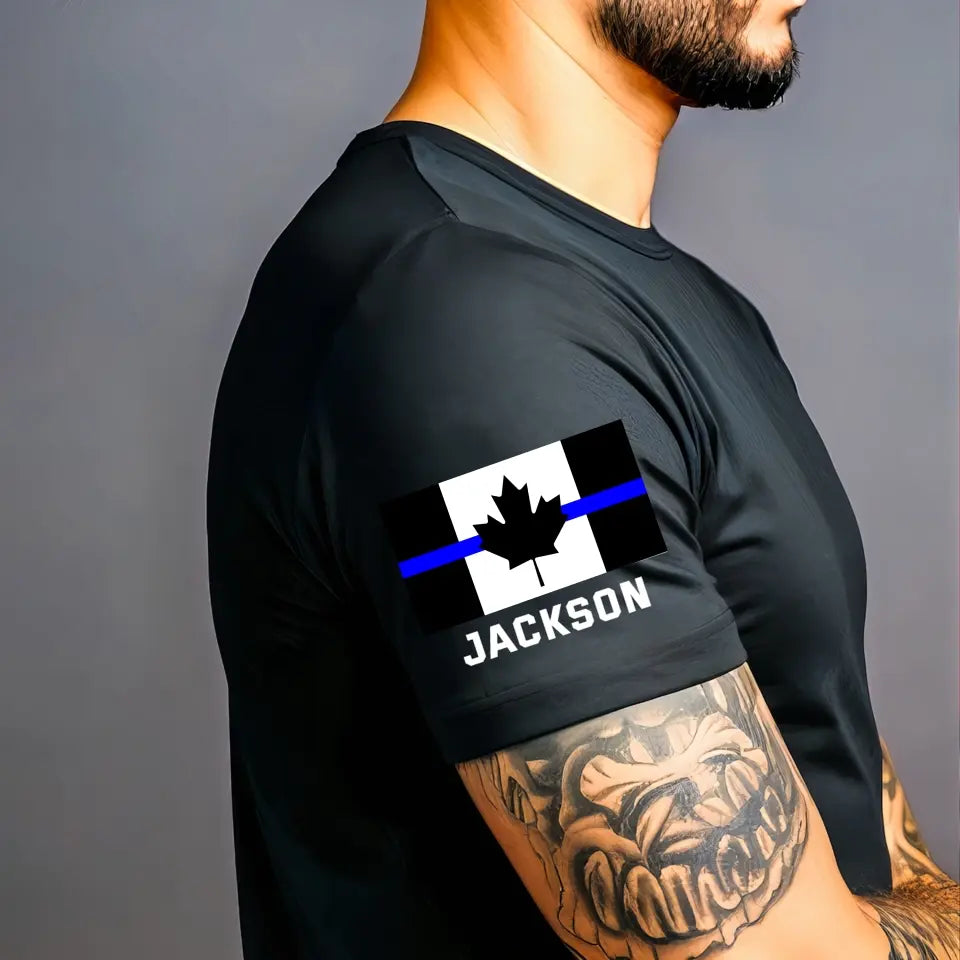 Personalized Canadian Police Spartan Helmet Custom Name T-shirt Printed KH24824