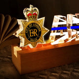 Personalized UK Branch Police Logo & Name LED Lamp Night Light Printed VQ24828