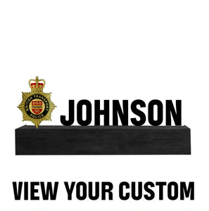 Personalized UK Branch Police Logo & Name LED Lamp Night Light Printed VQ24828