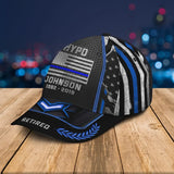 Personalized Retired US Police Custom Name & Department Cap 3D Printed AHVQ24858