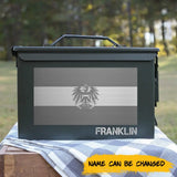 Personalized The Coat Of Arms Of Austria Flag Custom Name Ammo Box Printed HN24884
