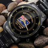 Personalized Australian Army Flag Custom Name & Time Watch Printed VQ24892