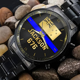Personalized New Zealand Police Blue Line Custom Name & ID Watch Printed QTKH24888