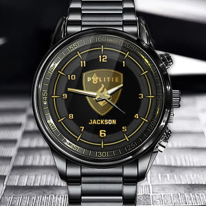 Personalized Police Logo Custom Name Watch Printed KH24746