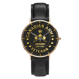 Personalized Canadian Army Logo Custom Name & Served Time Women Watch Printed KH24591
