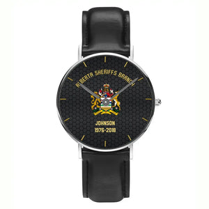 Personalized Police Branch Ranking Custom Name & Served Time Women Watch Printed VQ24591