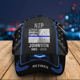 Personalized Retired New Zealand Police Custom Name & Department Cap 3D Printed AHVQ24903