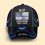 Personalized Retired New Zealand Police Custom Name & Department Cap 3D Printed AHVQ24903