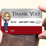Personalized Thank You Nurse Life Gift For Nurse Aluminum Wallet Card Printed HN24909