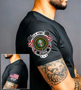 Personalized US Army Logo Custom Name & Time T-shirt Printed AHVA24912