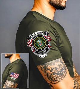 Personalized US Army Logo Custom Name & Time T-shirt Printed AHVA24912