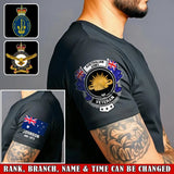 Personalized Australian Army Logo Custom Name & Time T-shirt Printed AHVA24912