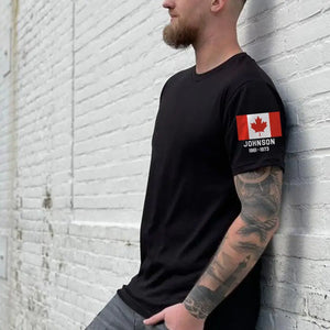Personalized Canadian Army Logo Custom Name & Time T-shirt Printed AHVA24912