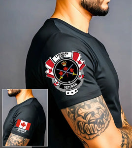 Personalized Canadian Army Logo Custom Name & Time T-shirt Printed AHVA24912