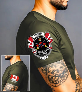 Personalized Canadian Army Logo Custom Name & Time T-shirt Printed AHVA24912