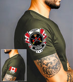 Personalized Canadian Army Logo Custom Name & Time T-shirt Printed AHVA24912