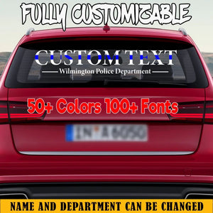 Personalized Police Department Custom Your Text Car Decal Printed KVH24918