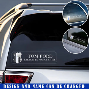 Personalized US Police Logo Custom Name & Department Decal Printed QTVQ24926