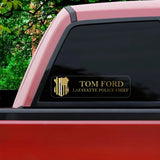 Personalized US Police Logo Custom Name & Department Decal Printed QTVQ24926