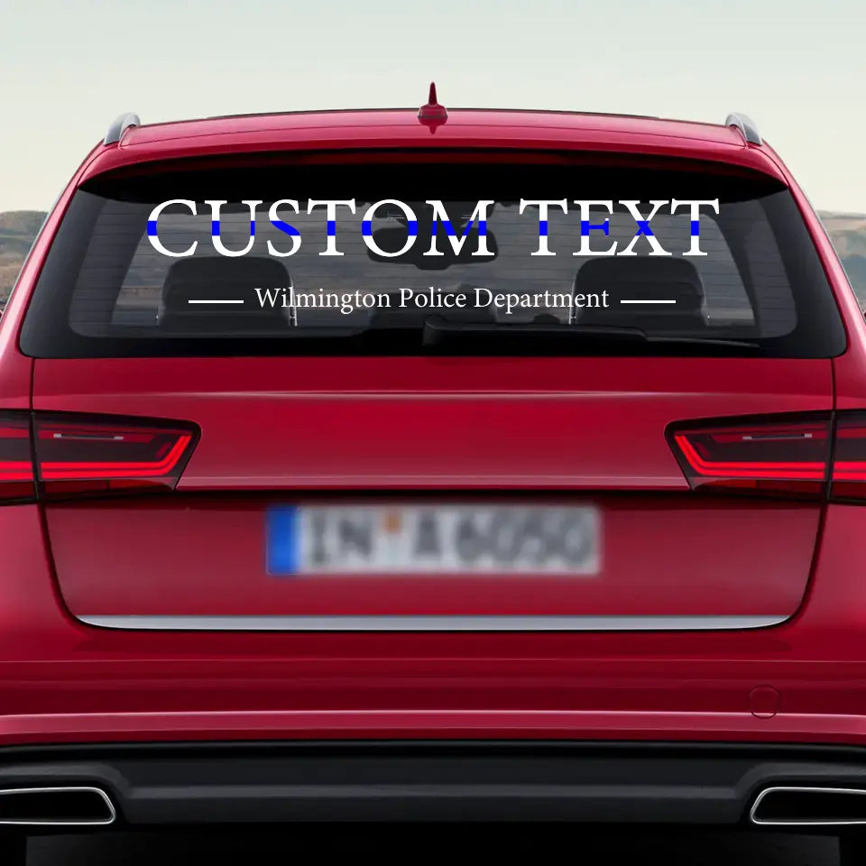 Personalized Police Department Custom Your Text Car Decal Printed KVH24918