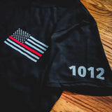 Personalized US Flag Firefighter Custom ID T-shirt Printed KVH24935