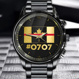Personalized Canadian Flag Firefighter Custom ID Watch Printed KVH24936