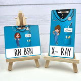 Personalized Nurse Job Title Nurse Name Gift For Nurse Badge Buddy Printed LVA24939