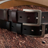 Personalized US Veteran Logo Custom Time Engraved Leather Belt Printed QTKH24941