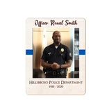 Personalized Upload Your Police Photo Gift For Dad For Him Wooden Picture Frame Magnet Printed QTHN24959