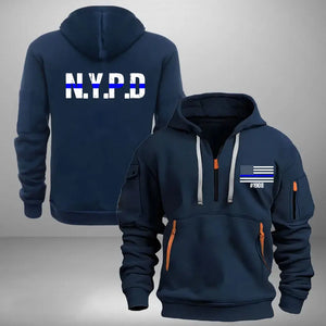 Personalized US Police Custom ID & Department Quarter Zip Hoodie 2D Printed KVH24974
