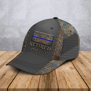 Personalized Australian Officer Thin Blue Line 3D Printed Cap QTHN24986