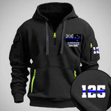 Personalized Retired Australian Police Flag Custom Name & Time Quarter Zip Hoodie 2D Printed QTVQ24977