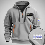 Personalized Retired Australian Police Flag Custom Name & Time Quarter Zip Hoodie 2D Printed QTVQ24977