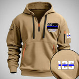 Personalized Retired Australian Police Flag Custom Name & Time Quarter Zip Hoodie 2D Printed QTVQ24977