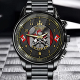 Personalized Canadian Army Logo Canadian Veteran Custom Name Watch Printed AHHN241019