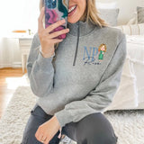 Personalized Nurse Job Title Gift For Nurse Stand Collar Zipper Sweatshirt 3D Printed HN241026