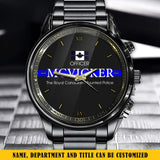 Personalized Canadian Police Flag Blue Line Custom Name & Department Watch Printed QTKH241052