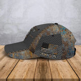 Personalized US Army Logo Custom Name & Served Time Cap 3D Printed QTVA241075
