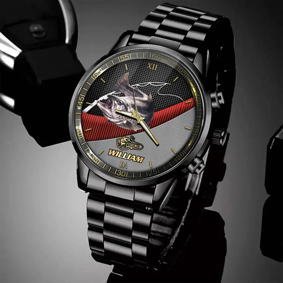 Personalized Fishing Custom Name Watch Printed LVA241083