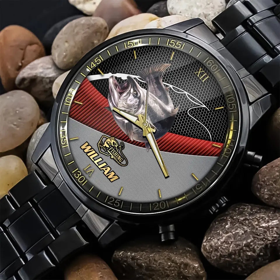 Personalized Fishing Custom Name Watch Printed LVA241083