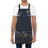 Personalized Police ID & Name Best Gift for Police Officers Apron Printed QTVQ241099