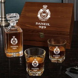 Personalized Australian Police Logo Custom Name & ID Decanter Set with Glasses Printed QTLVA241116