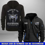 Personalized Blessed Are The Peagemakers For They Shall Be Called The Children of God US Police Quarter Zip Hoodie 2D Printed VQ241161