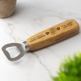 Personalized US Army Veteran Custom Rank, Name & Time Wooden Bottle Opener Printed KVH1164