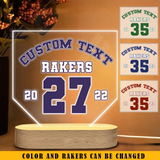 Personalized Your Text &  Name Number LED Night Light Acrylic LED Lamp Printed QTKH241174