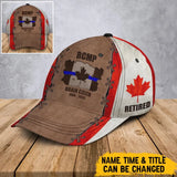 Personalized Canadian Police Custom Name & Department Cap Printed AHVA241179