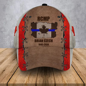Personalized Canadian Police Custom Name & Department Cap Printed AHVA241179