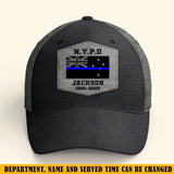 Personalized Australian Police Custom Department & Name Thin Blue Line Flag Cap Printed KVH241188