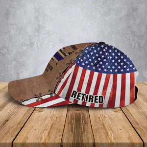 Personalized US Police Department Custom Name & Time Cap 3D Printed AHVA241186