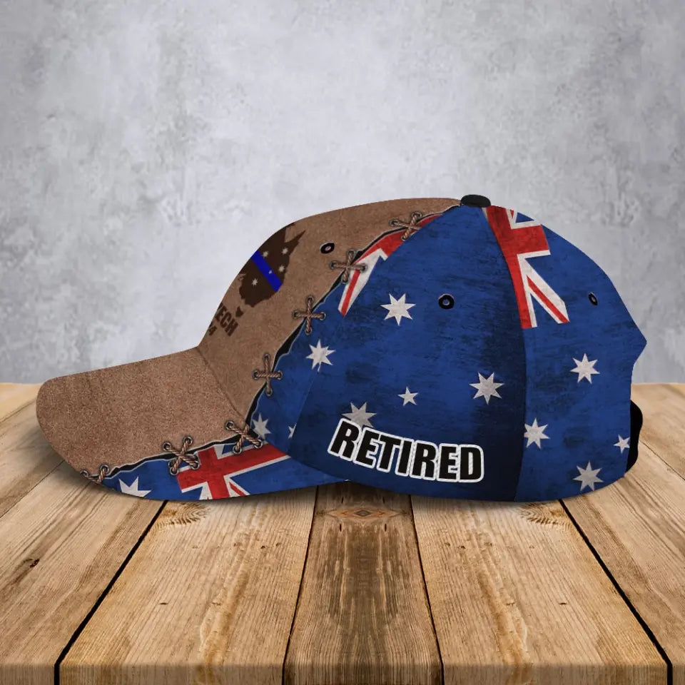 Personalized Australian Police Department Custom Name & Time Cap 3D Printed AHVA241186